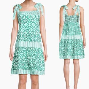 NWOT Ro's Garden Aspen Squareneck Cotton Dress, Sm $178